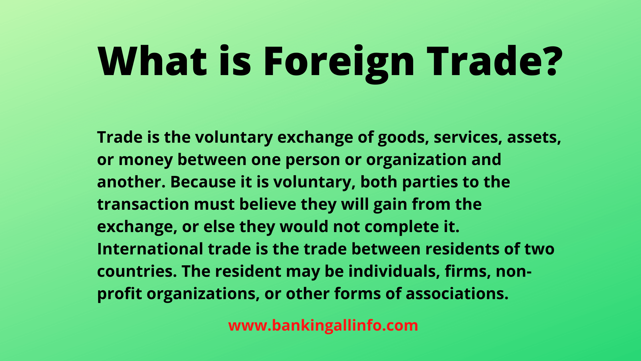 What Is Foreign Trade Bankingallinfo World Largest Bank Information