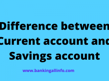 Difference between Current account and Savings account
