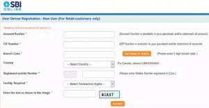 SBI internet Banking register Step-4