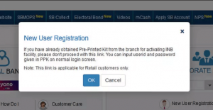 SBI Net Banking register Step-2