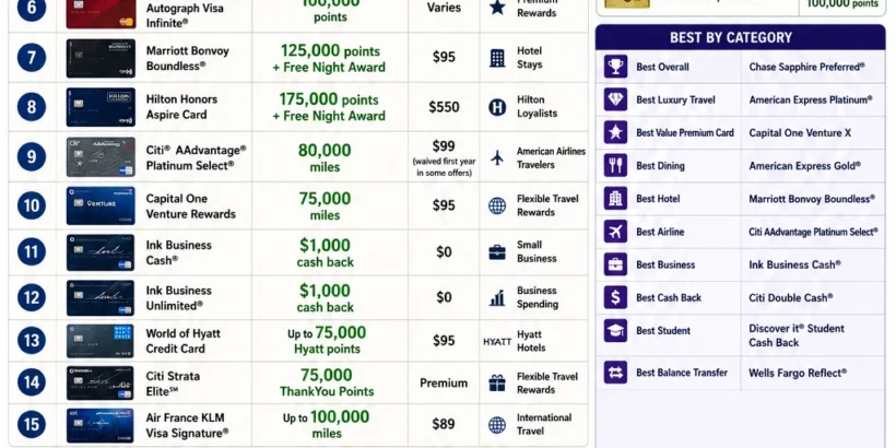 U.S. Credit Card Offers for July 2026